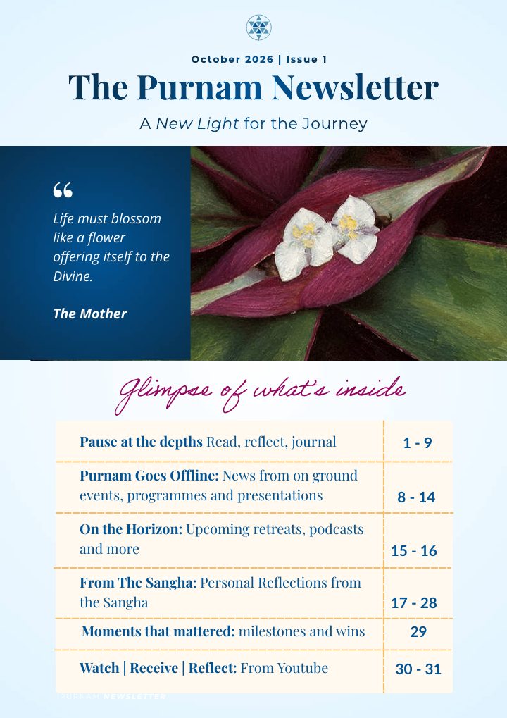 Cover of The Purnam Newsletter, October 2026